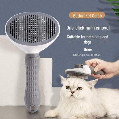 Pet Hair Removal Comb for Cats and Dogs - Effective Grooming Brush for Loose and Long Hair