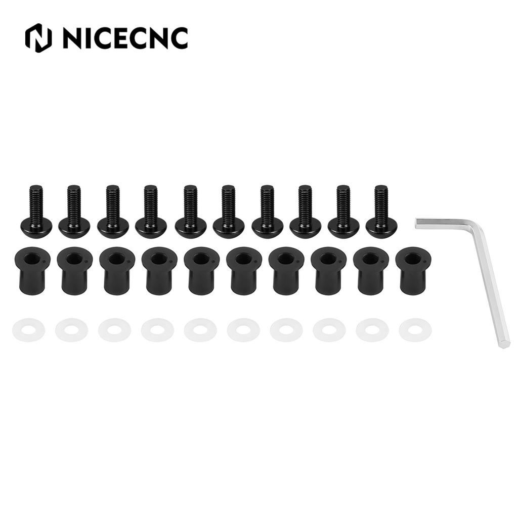 10PCS M5 Windshield Windscreen Fasteners Screws Bolts Nut Kit For Yamaha KTM Honda BMW Suzuki Kawasaki Ducati Aprilia Triumph