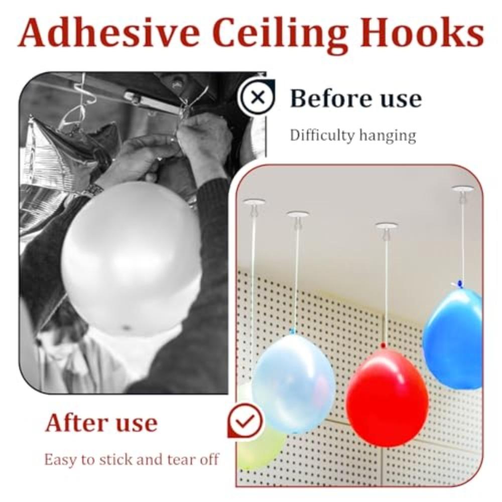 100pcs Christmas Hanging Ornaments Sticky Ceiling Hooks Self Adhesive Suction Cup  for Wedding