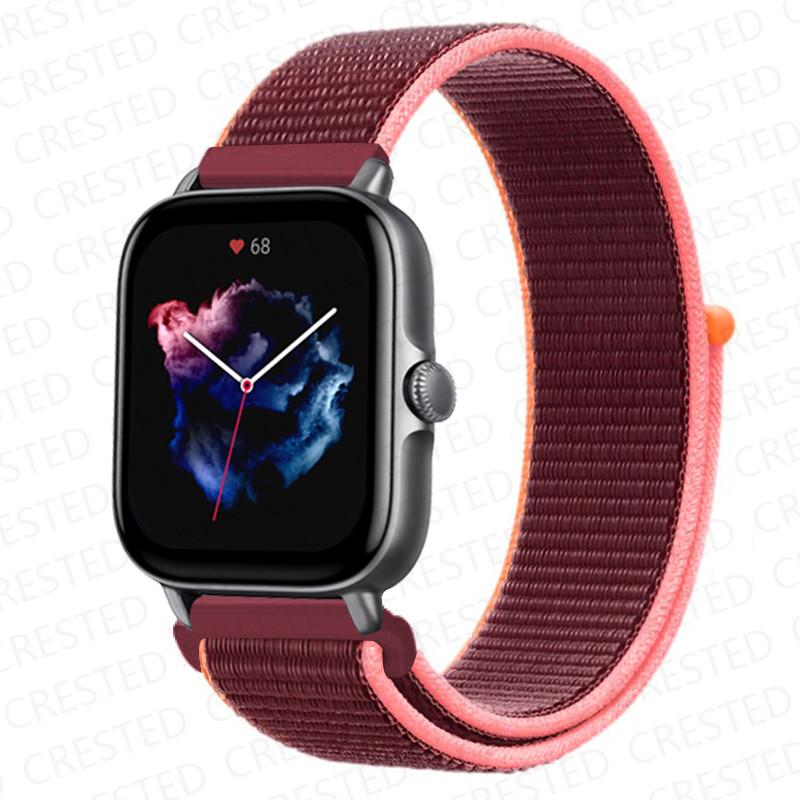 20mm 22mm Watch Band For Amazfit GTS/2/2e/4/3/mini GTR 4/2/3/Pro 47mm stratos 3 Nylon Bracelet pulseira correa Amazfit bip strap