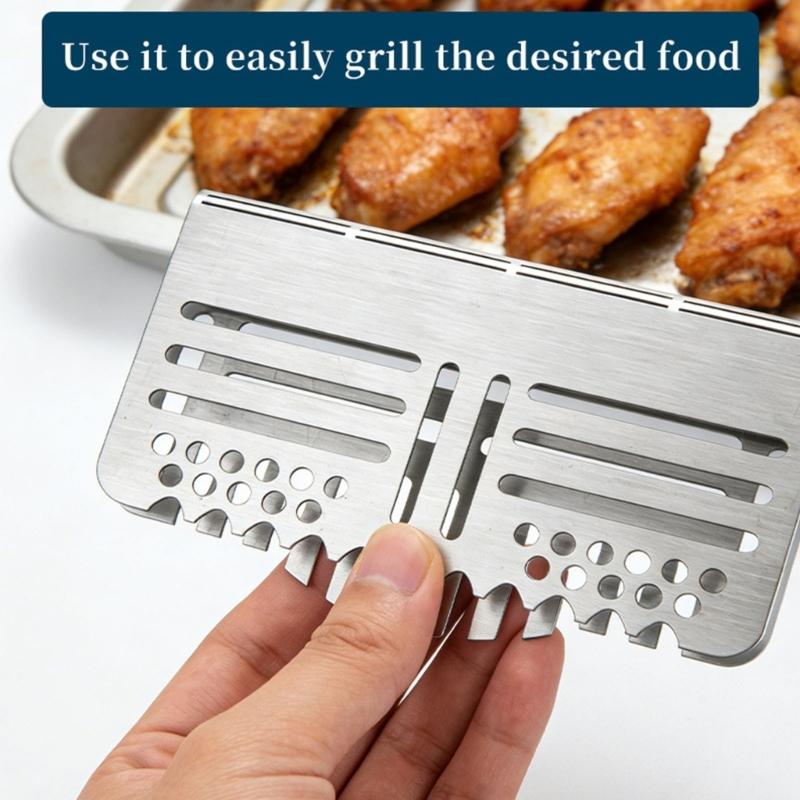Einfache Installation Grillplatten-Blocker Lebensmittelsiebe Bildschirm Zielabdeckungen Edelstahl-Fettfang für Ofen und Grills