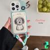 Cartoon Graffiti Scrawled Puppy Card Bag for iPhone11 Mobile Phone Case 11ProMax Apple 11 Case 11