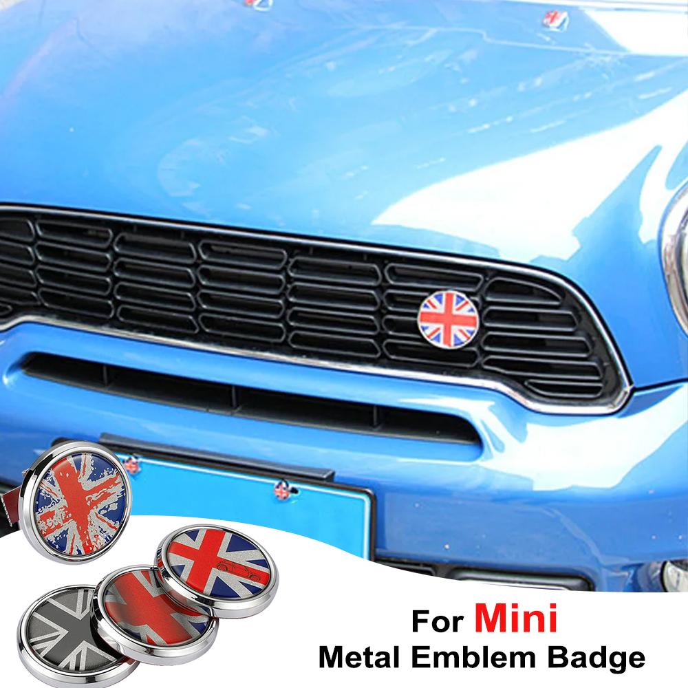 Emblema Metallo Adesivo Bandiera UK Union Jack Paraurti Anteriore Griglia Per Cooper S F55 F56 F60 R50 R55 R56 R60 R61 Styling Auto
