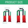 Vibrant Scarf with UAE Flag Print Fringed Neck Scarf Party Accessories Neckwrap for Any Occasion UAE Flag Sash Shawl
