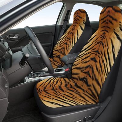 Tiger Stripe Universal Car Seat Cover Breathable Protective Dust Proof Auto Seat Covers Four Seasons Interior Accessories