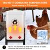 Automatic Heated Poultry Waterer Adjustable Height Large Capacity Heating Drinker For Chickens Ducks Outdoor Use 110V