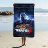 Terrifier 2 Horror Movie Microfiber Beach Towel Absorbent Quick Dry Soft Yoga Swimming Resort Mountain Climbing Towel