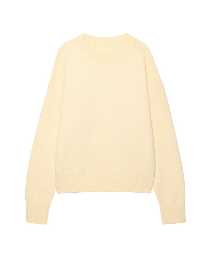 European and American style, new women's clothing, foreign style, fashionable and casual soft knitted sweater 2142/186