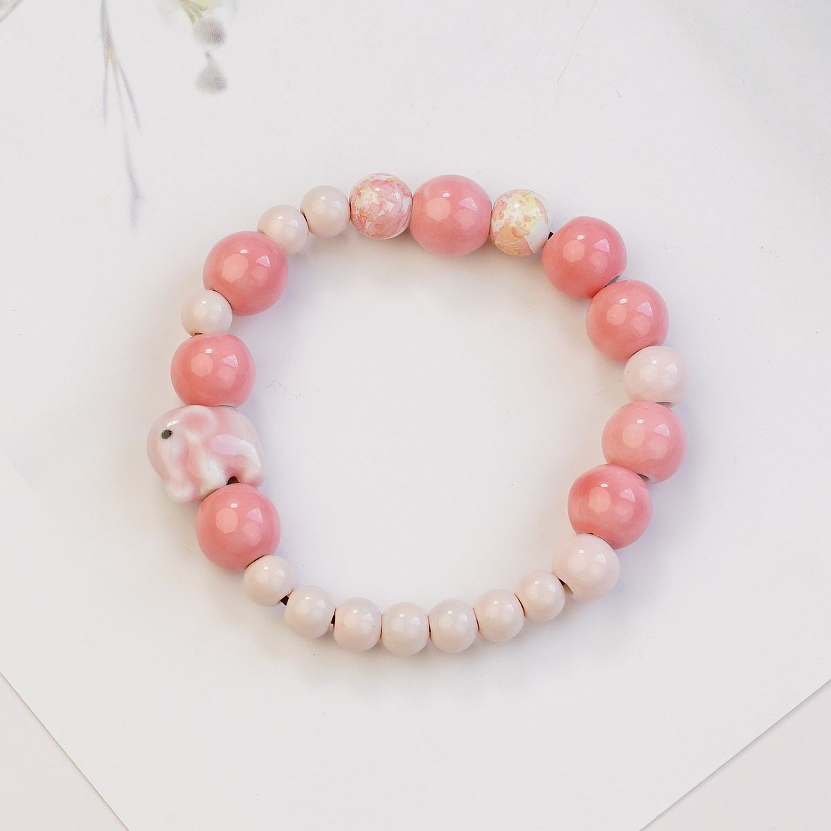 New dopamine color ceramic bracelet student gift ceramic