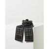 Daks Unisex Cashmere 100  Navy Check Short Muffler Dbmu3fe30n2