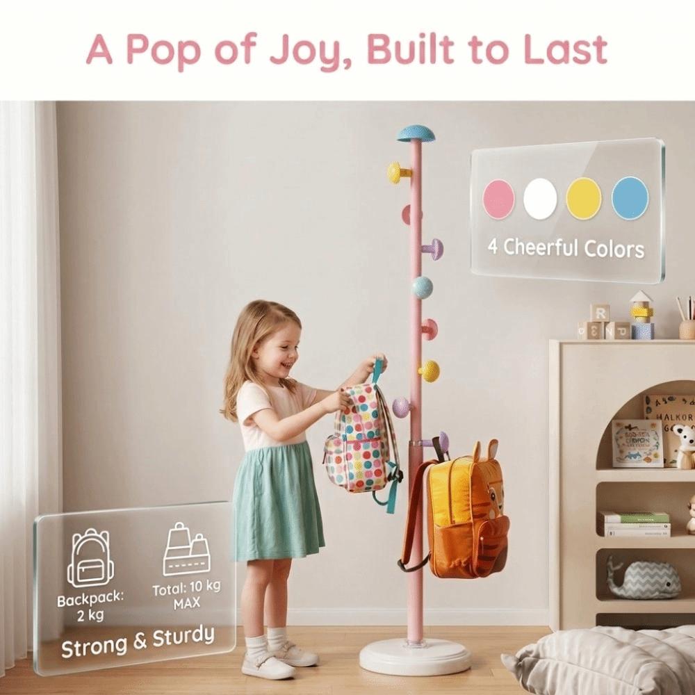 Multi-functional Mushroom Coat Rack Decorative Simple Modern Vertical Clothes Hanger Sturdy Space-Saving