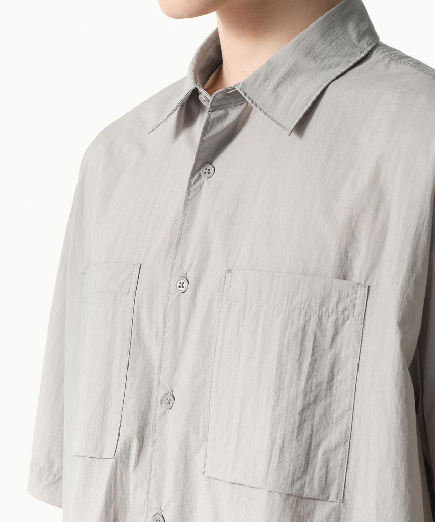 MUSINSA STANDARD [City Leisure] Lightweight Nylon Oversized Short Sleeve Shirt [Light Grey]