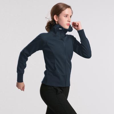 Dames Vest met Capuchon Yoga Top Sportjack Fitness Hardloopjack Lange Mouw Jack