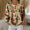 Women's Casual Shirts Long Sleeve Tops Button Up V Neck Loose Knit Fall Favorites For Women