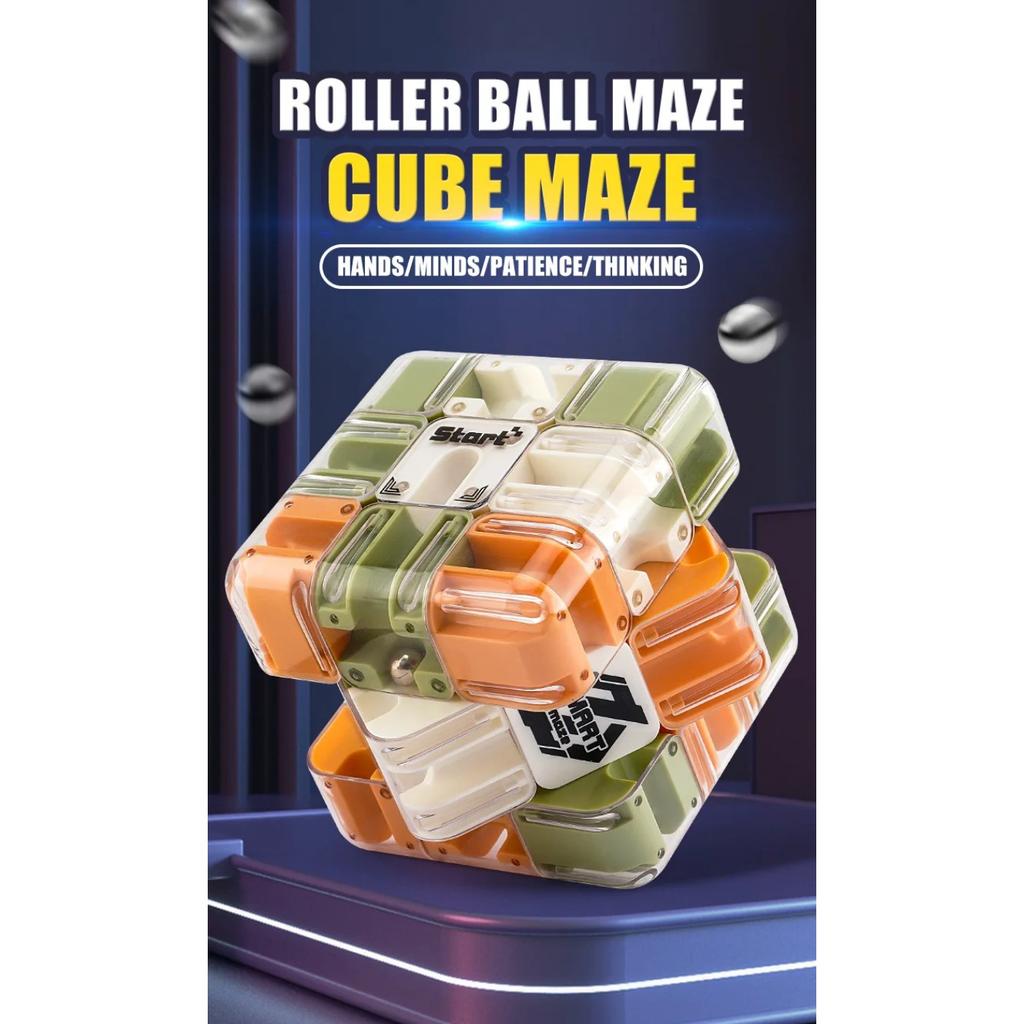 3D Maze Magic Cube Fidgeting Toys Kids Labyrinth Creative Puzzle Intelligence Cube Logical Thinking Anti Stress Educational Toys