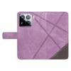 For Xiaomi 15 Pro Case Leather Geometric Line Wallet Phone Cover with Wrist Strap