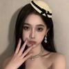 2026 New Bow Top Hat Hair Clip Sailor Hat Headpiece French British Style Girl JK Dome Beret Headpiece Hair Clip
