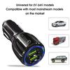3.0QC Car Charger with Blue Light Dual Port Voltage Stability Without Heating USB Car