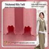 Thickened Le Lisi Twill Polyester-Spandex Suit Jacket and Hanfu Dress Set, 250g Fine Twill Fabric