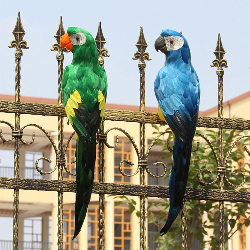 Multicolor Artificial Bird Model Foam Garden Decorative Bird Simulation Parrot  Garden Ornament