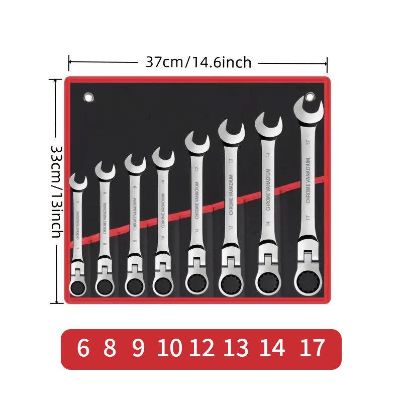 Heiß verkaufendes 6-teiliges Ratschenschlüssel-Set - Mehrgrößenverstellbare Doppelnutzungs-Autoreparaturwerkzeuge