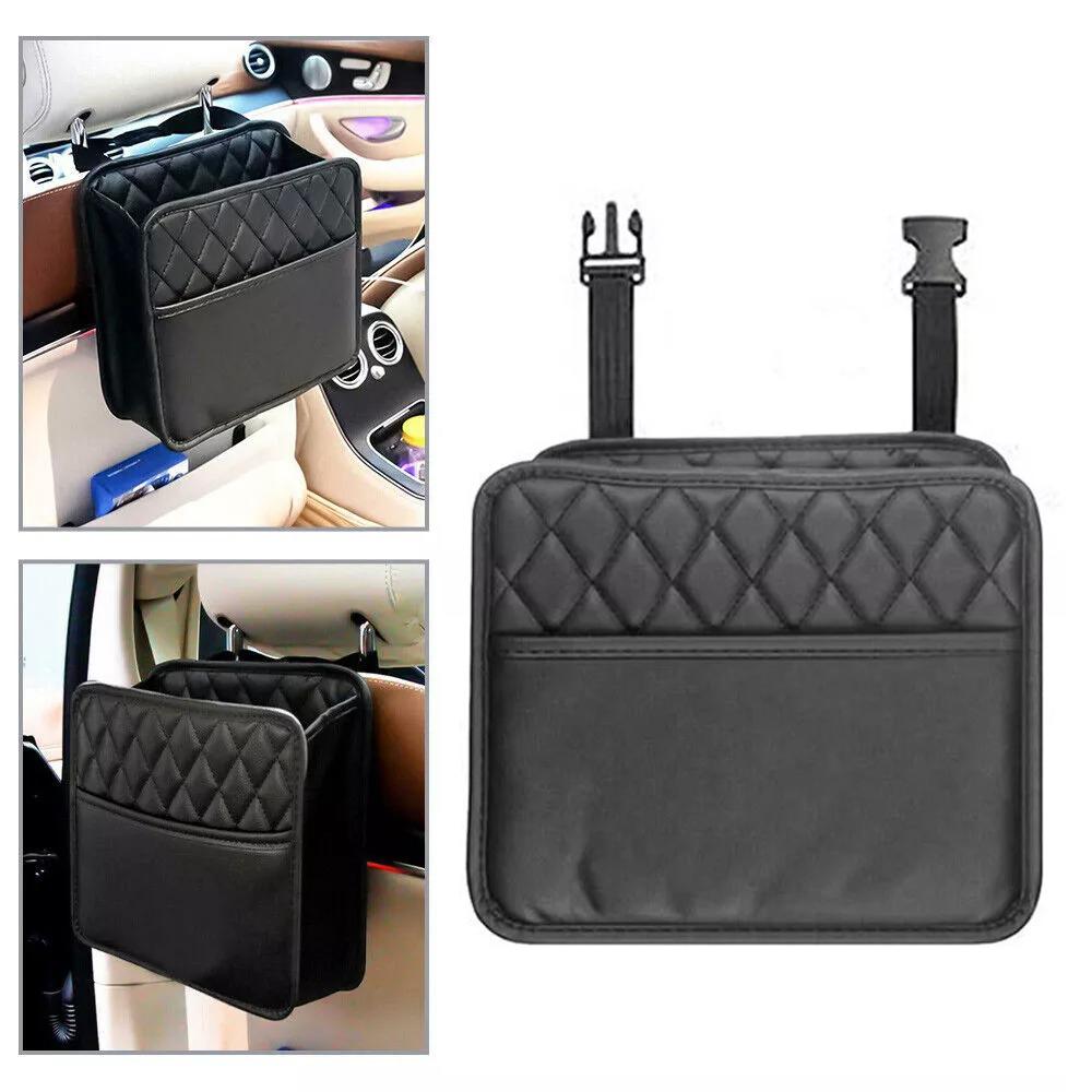 

Подвесная сумка на спинку сиденья автомобиля, многокарманная сумка для бутылок, органайзер, держатель, черный