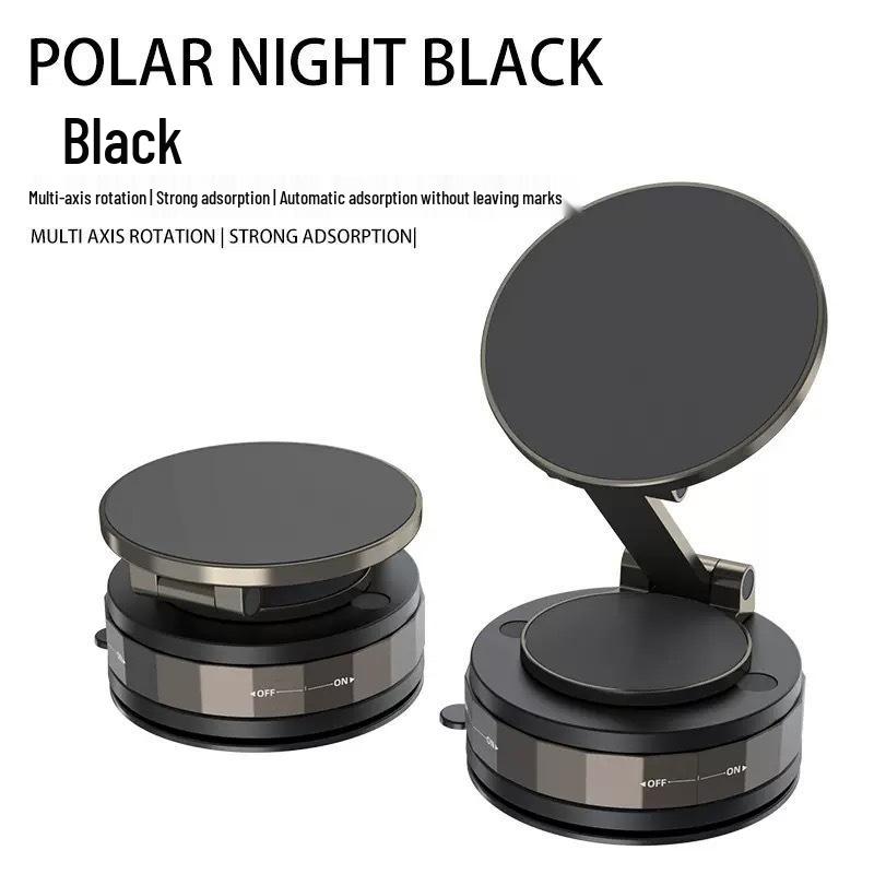 Magnetic Phone Holder & Foldable 360° Ring Stand with Vacuum Suction Cup for Navigation