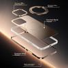Alloy Frame | Magnetic Rotating StandIPhone 16 Pro Max Case, IPhone MagSafe Compatible, Ultra-Thin Metal Shockproof Frosted - Titanium