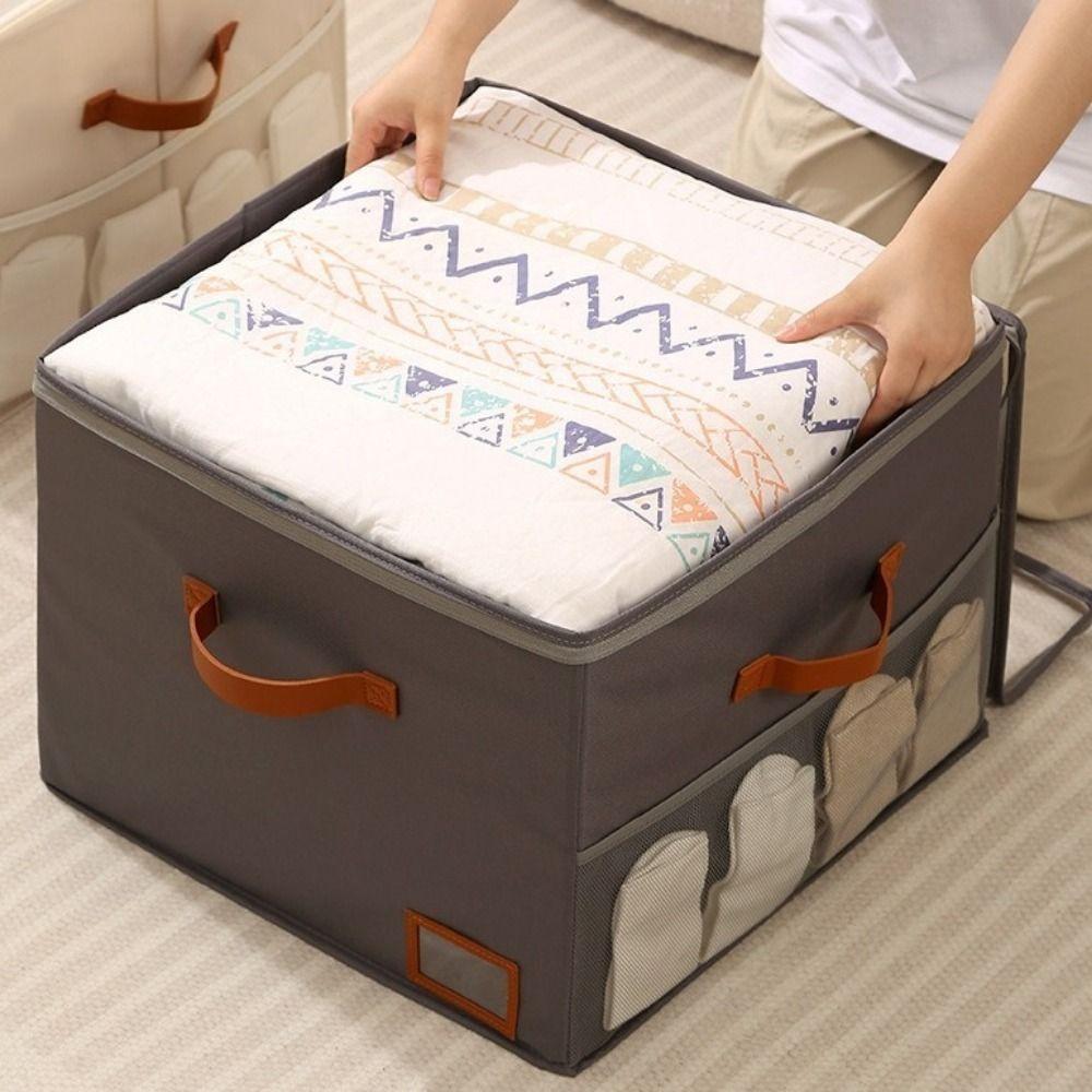 Oxford Cloth 16 Grids Shoe Storage Box Large Capacity Folding Shoe Storage Containers Reinforced Handle with Clear Lid