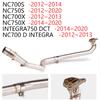 Motorcycle Exhaust Escape Pipe  Front Middle Link Pipe Slip On For NC700X NC700S NC750X NC 750 DCT NC750S 2012 - 2020