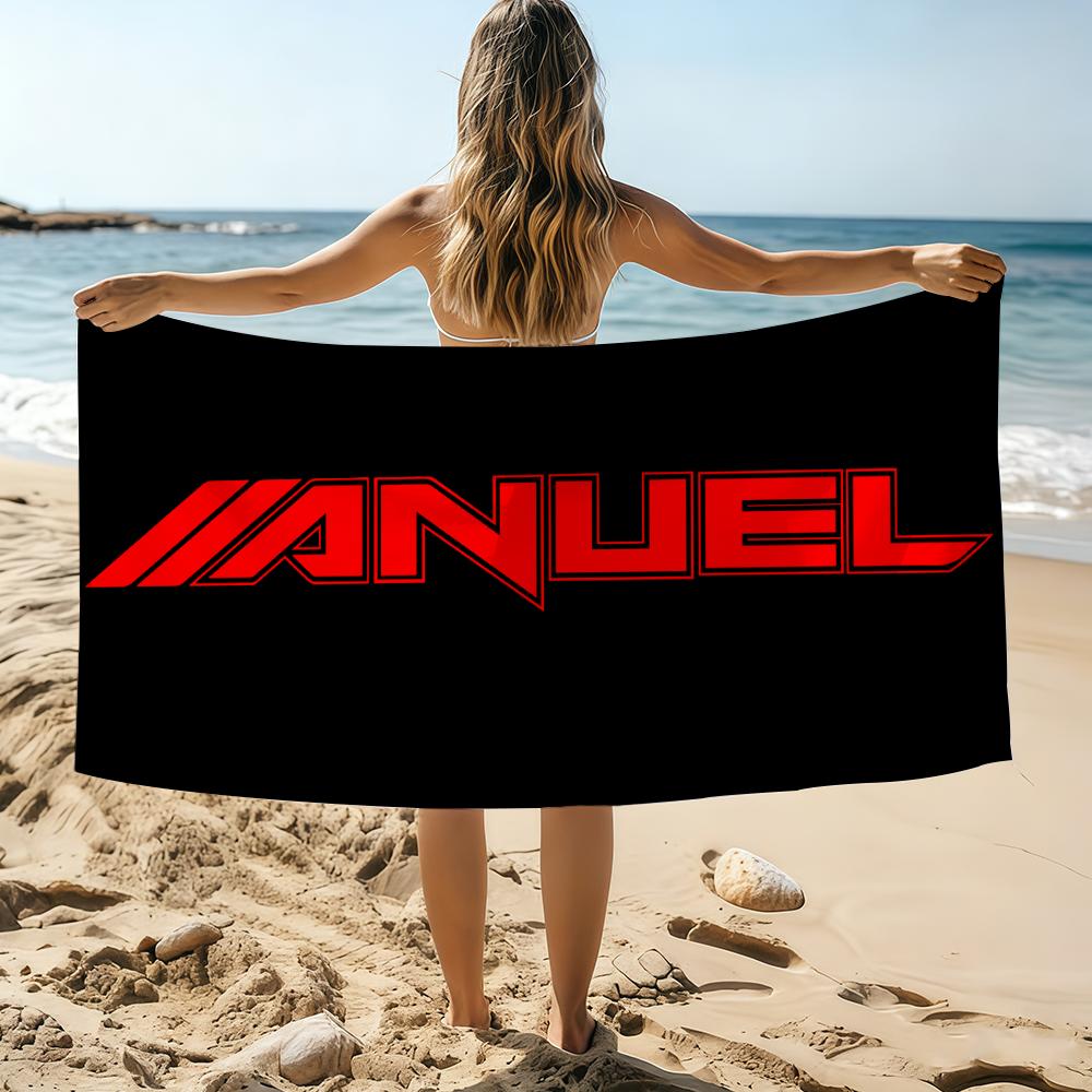 Classic Rapper Anuel AA Music Cool Towel Beach Towel Oversized Quick Dry Towel Absorbent Soft Swim BeachTowels for Men Women