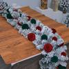Decorative Rattan Garland Long-Lasting High-Density Flocked Garland Snowfall Ornaments High-Density Christmas Decorative Rattan