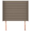 Vidaxl Wingback Headboard, Taupe, 83X16X118/128 Cm, Fabric