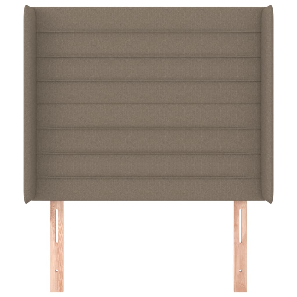 Vidaxl Wingback Headboard, Taupe, 83X16X118/128 Cm, Fabric