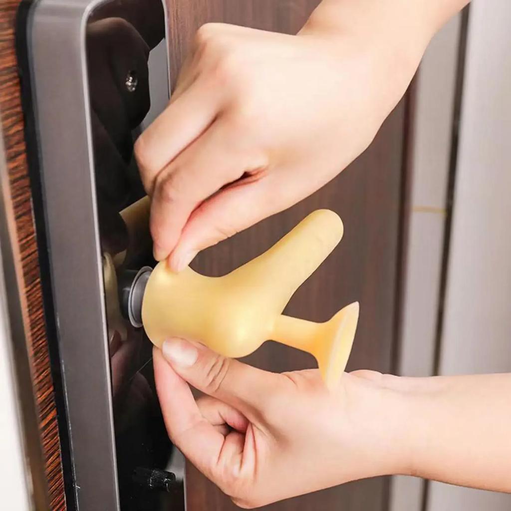 Silicone Door Handle Protective Cover Anti-collision Baby Doorknob Protect Door Knob Cup Safety Cover Noiseless Suction N1k4