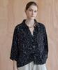 M.GRAF Painting Pattern Wrinkle Loose Fit Shirt Blouse