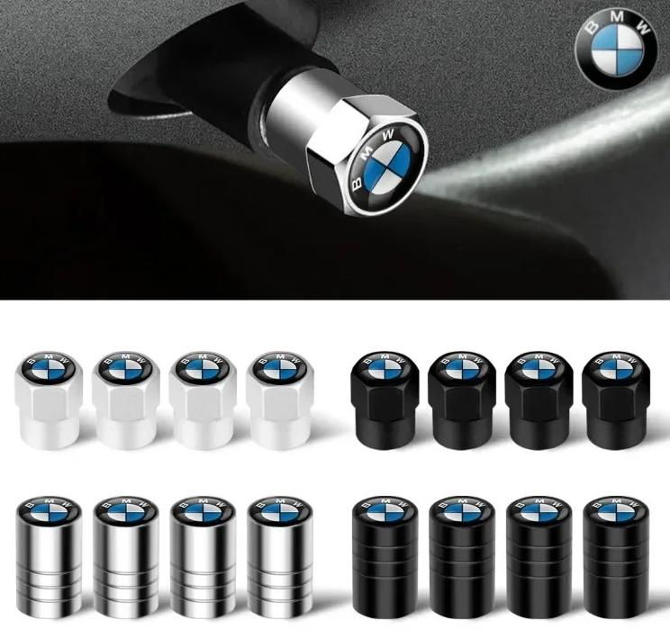 4p Automobile Hub Tire Valve Cap BMW M Logo Cover M3 M5 F10 F30 F20 E30 E34 E36 E39 E46 E91 X1 X2 X3 X5 Tire Inflating Valve Cap
