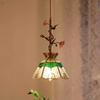Retro Art French Rose Copper Pendant Light for Bedside or Restaurant