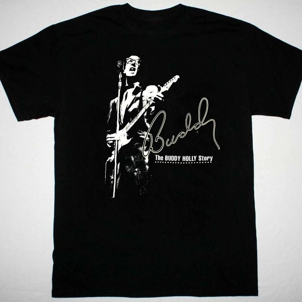 

Buddy Holly Story Men T-shirt Black Unisex All Sizes S to 5XL Unisex T-Shirt XXXL