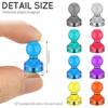 32Pcs Strong Neodymium Fridge Magnet Mini Magnet Pushpin Thumbtack Whiteboard Refrigerator Sticker Office Magnetic Cone Push Pin