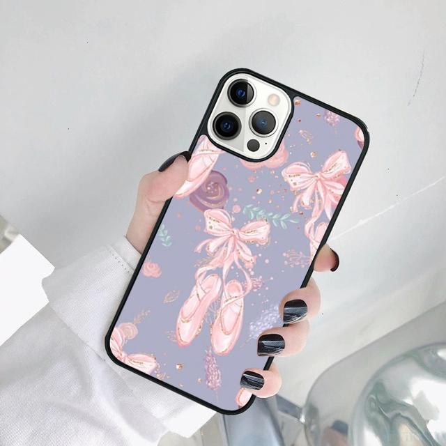 Ballerina Ballet Shoes Dance Girl Phone Case Cover For iPhone 17 Air 15 16 14 11 12 13 Pro MAX Plus