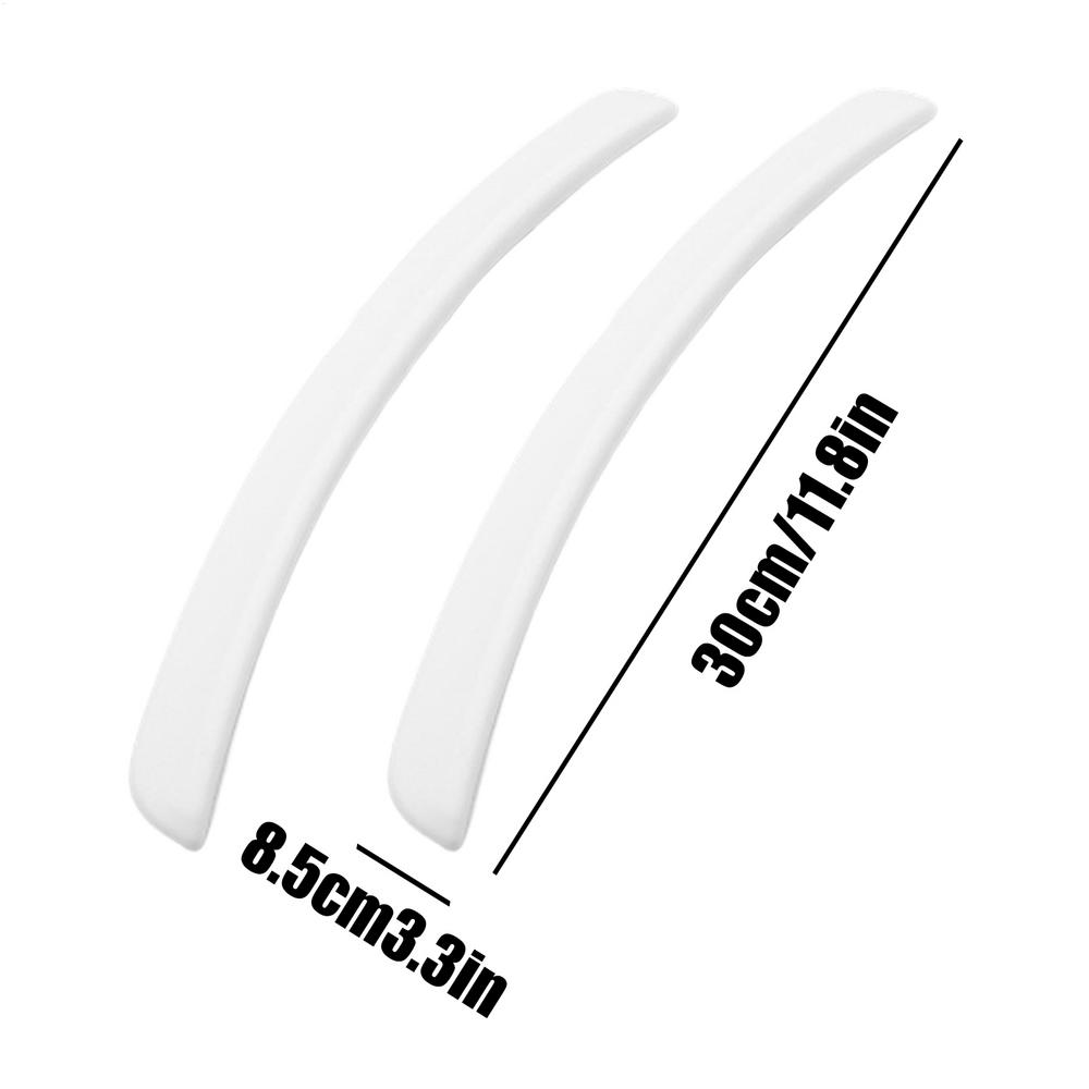 

Wheel Eyebrow Arch Trim Adhesive Decorative Mudguard Anti-Collision Strip for Daily Commuters Vehicle Restorers Ride Share білий