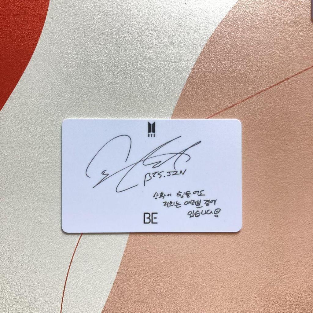 [USED] BTS Bangtan Boys BE Unreleased Lucky Draw Jin Trading Card