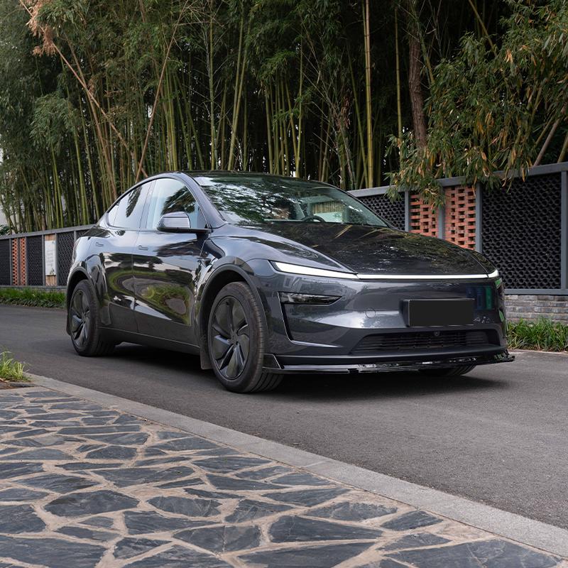 Front Bumper Front Lip Front Shovel Kit For Tesla New Model Y Juniper 2025+ Body Spoiler Splitter Segmented Front Bumper Kit