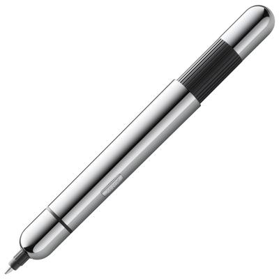 LAMY Pico Chrome Ballpoint Pen Innovative Pocket Ballpoint Pen One Click To Turn It Into a Pen Metal Line Width M Includes Black Compact Refill LAMY M