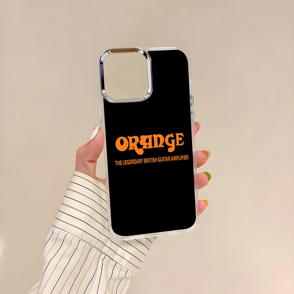 O-Orange Guitar Amp Phone Case For IPhone 17 Air 16 15 14 13 12 11 Pro Pro Max Plus Transparent Soft Cover