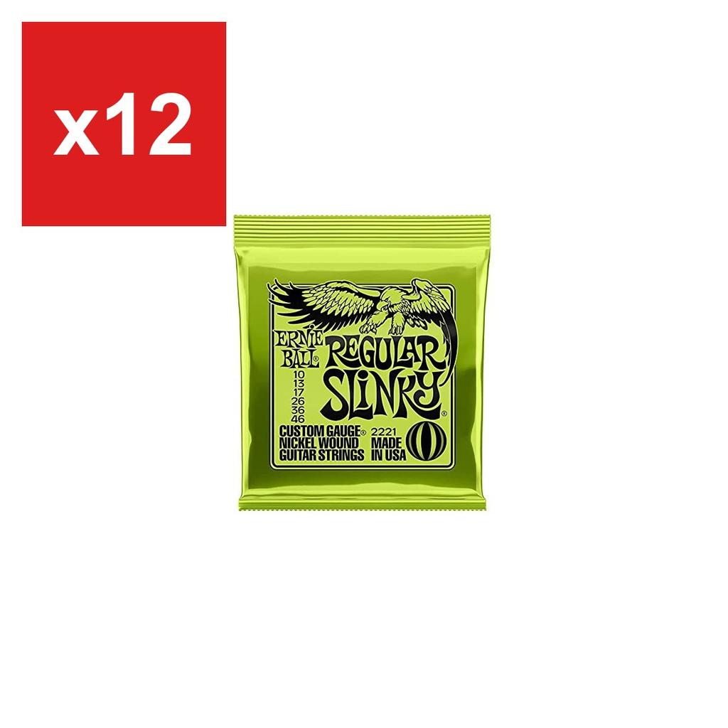 Electric Guitar Strings ERNIE BALL 2221 REGULAR SLINKY (10-46), 3-Set Pack