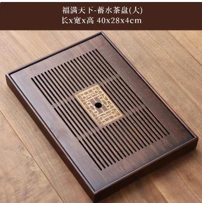 New bamboo tea tray tea table home rectangular living room dry tea tray light luxury water storage tea set tray tea sea