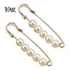 Neckline Fixation Clip 2Pcs Faux Pearl Waist Tightener for Pants, Reusable Cincher Pin Invisible Button Loose Jeans, No Sewing Waistband Skirts Jeans