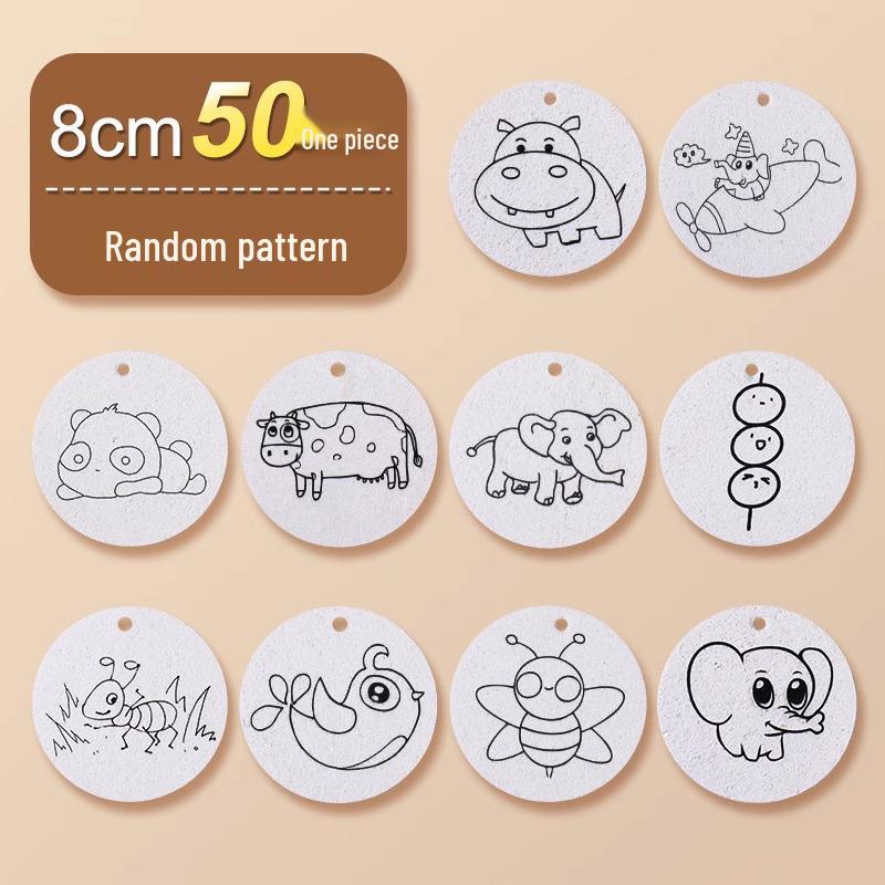 Foam Texture DIY Painting Set for Kids - Wood Pulp Cotton Squeeze Toy